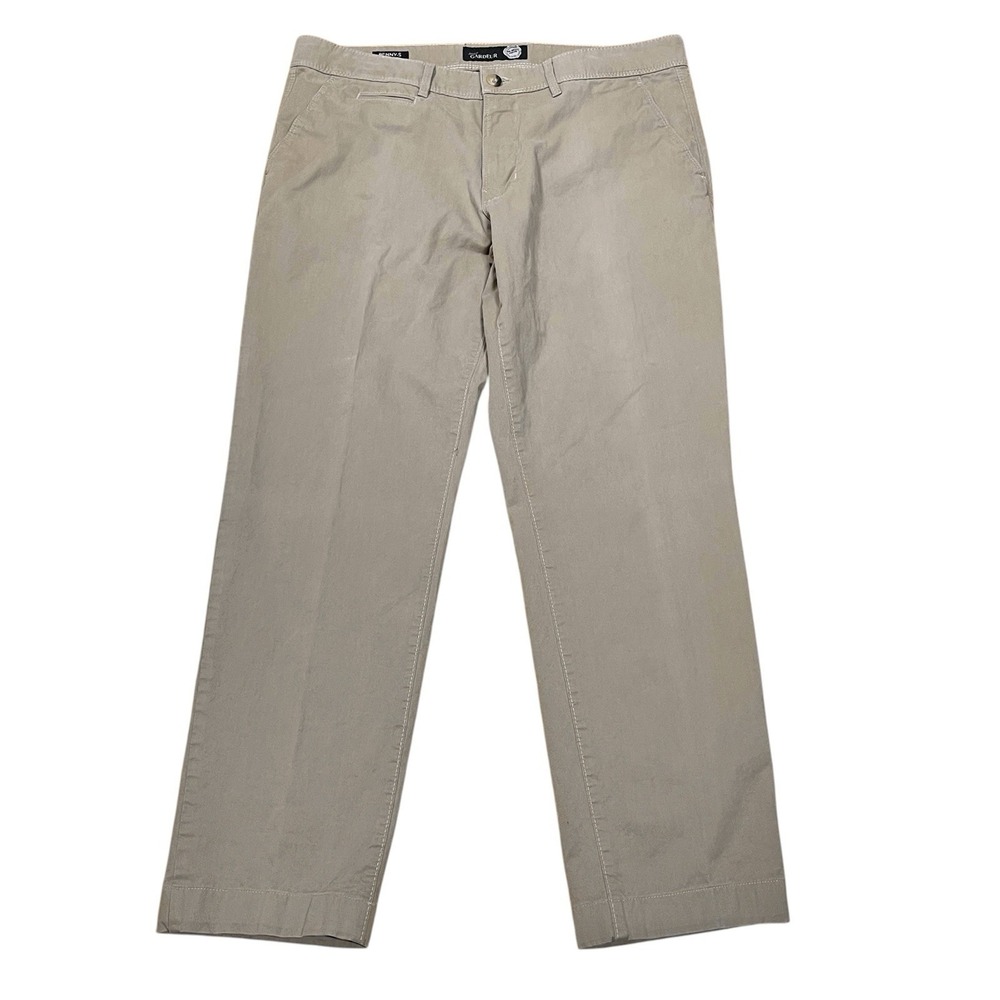 Atelier Gardeur Benny S Chino Mens 36 (Fits 37x29 Beige Cotton Blend Flat Front